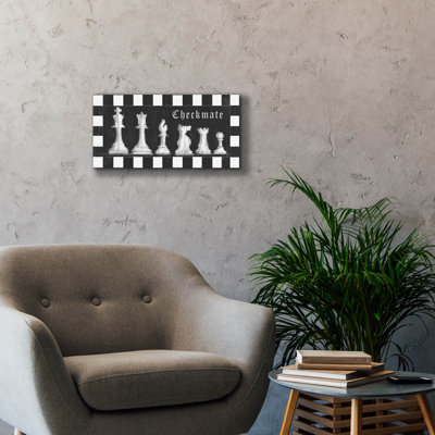 Art mural sur toile Epic Graffiti «Chess Room Collection D» par Studio W, 24 po x 12 po