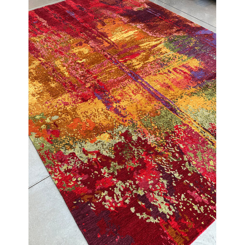 DHARMA RED, Rectangle 6' x 9'