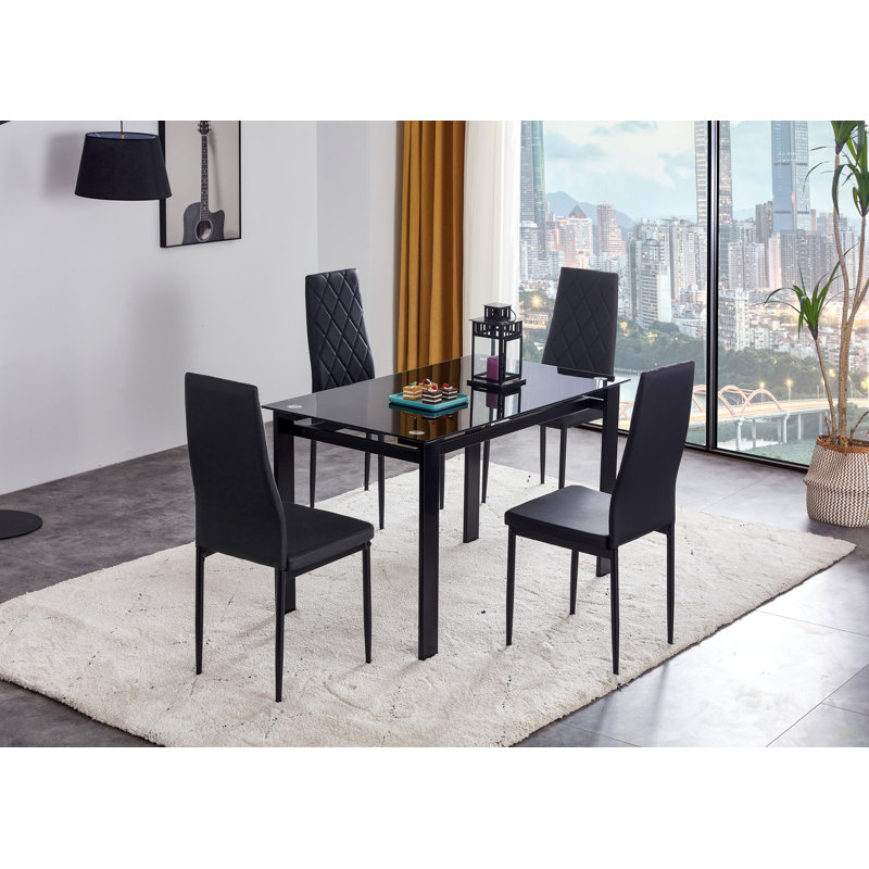 Ensemble de table de salle à manger, table et chaise de salle à manger, 5