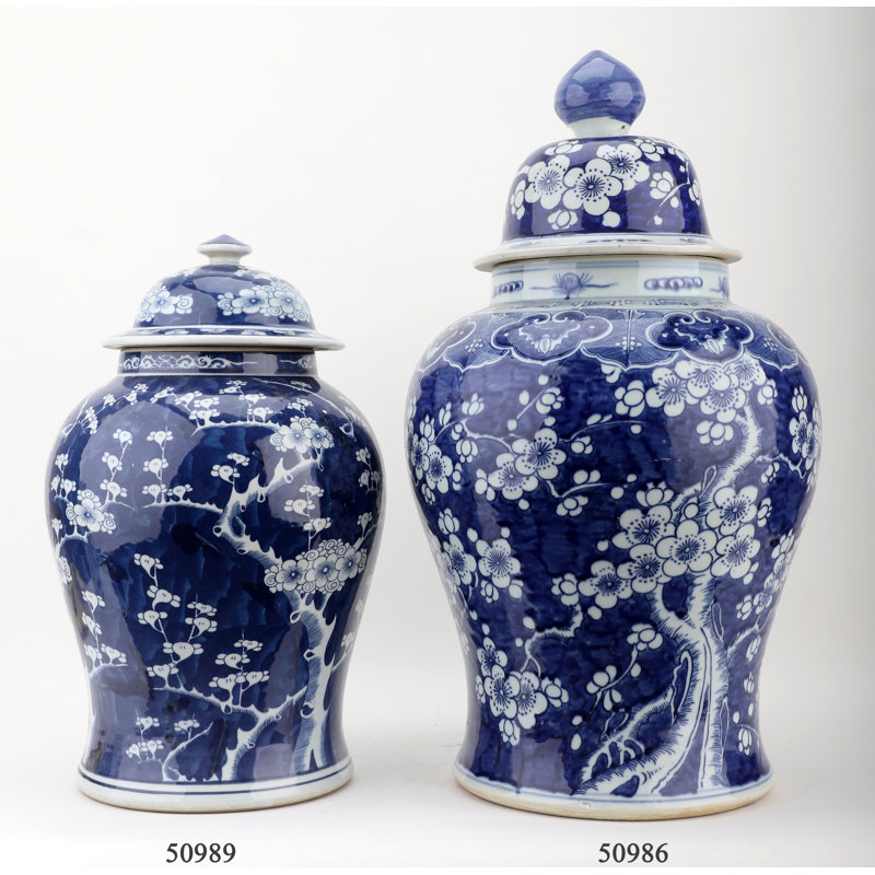 Handmade Porcelain China Ginger Jar