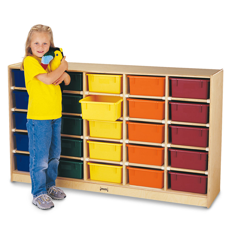 Rangement mobile à 25 bacs Jonti-Craft®, Coloré, Standard