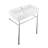 Claire 30" Ceramic Console Sink White Basin-1432270712