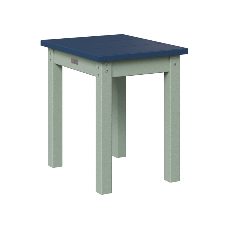 Berlin Gardens Economy End Table, Navy Blue, Seafoam