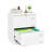 Office Filing Cabinet 2 Drawer - White Locking Metal, Keep Docs Organized, Enhance Work Efficiency Metal In With Lock Drawers For Efficient Storage, Legal/Letter/A4/F4 Compatible Integrated Handle