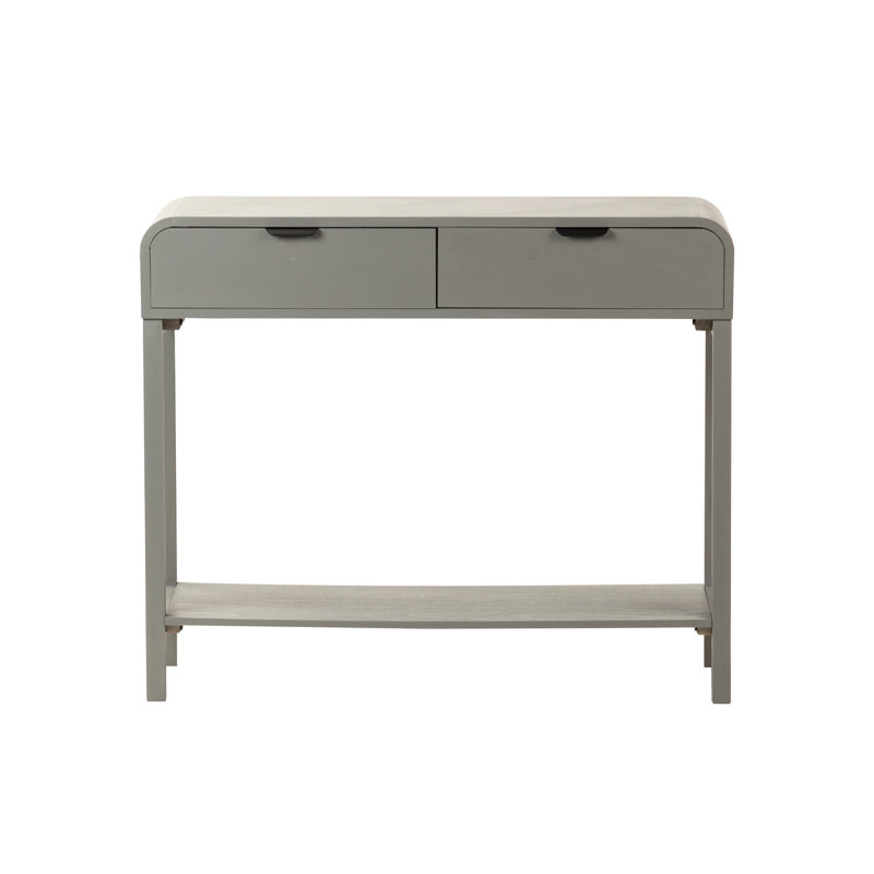 90cm Console Table, Grey/Black