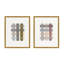Untitled (Gridlock) Set Of 2 Vertical By Beth James - Framed Wall Art-364748115-364748118