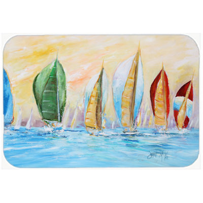 Caroline's Treasures Regatta Glass Cutting Board