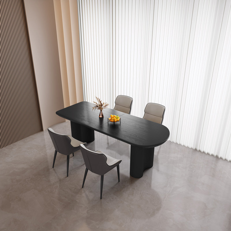 Ensemble de table de salle à manger rectangulaire moderne 70,87 "avec 4 chaises pour la cuisine, le bar et le salon Pearlena