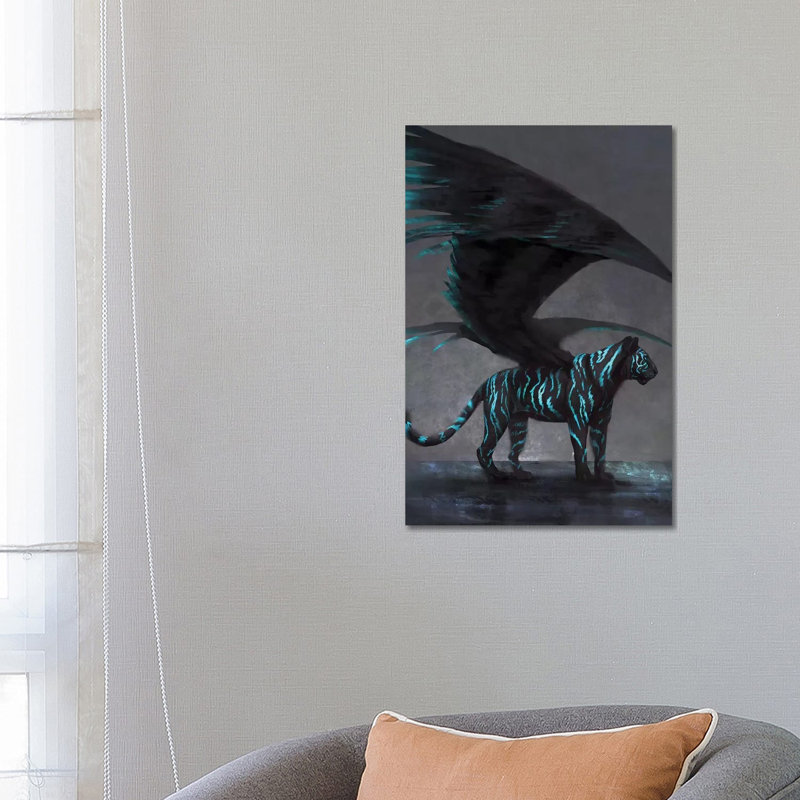 Dark Wings 1 Piece Wrapped Canvas Wall Art, 66.04 cm H x 45.72 cm W x 1.91 cm D
