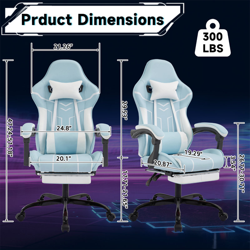 Fauteuil de jeu, Bleu