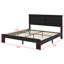 Lit plateforme en bois avec rangement sous le lit