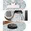 Tapis lavable, tapis Boho 8 x 10 à motif floral doux pour le salon, tapis à poils courts et antidérapants pour chambre à coucher, salle à manger, chambre de bébé, couloir, bleu-545446586-545446578