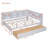 Full Size Daybed, Wooden  With 2 Drawers, Daybed With Storage Shelf And USB Charging Ports-3297897-3297898