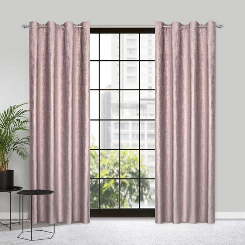 Marsala Blackout Single Curtain, Pink