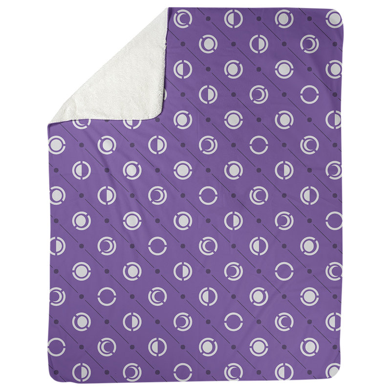 Noira Gothard Sewn Throw Blanket, 50" W x 60" L, Purple/Black