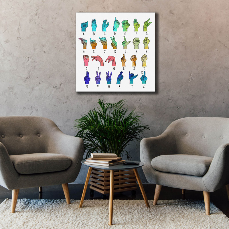  «Kids Rock C» par Jean Plout, art mural sur toile, 37 po x 37 po