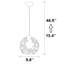 Luminaire suspendu sphérique 1 lumière Hazbi