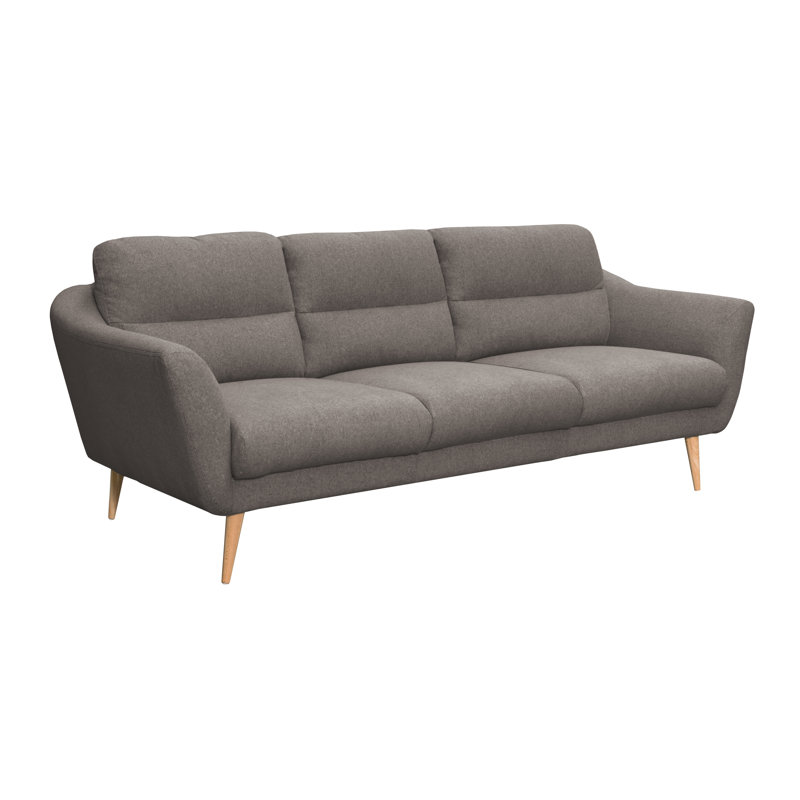 Rooney Odense 3 Seater Upholstered Sofa, Dark Grey