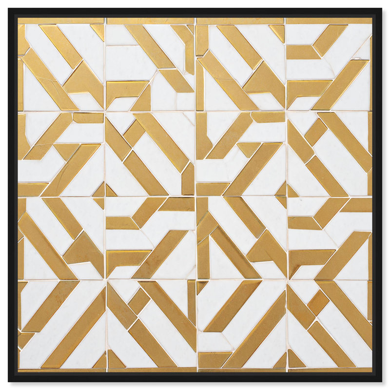 Marble circuitry, reproduction d'art sur toile par Art Remedy, H 16 po x l 16 po, Structure noire