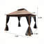 Pavillon de jardin en acier-129747520-129747525