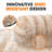 Cheer Collection Faux Fur Bolster Pillow-74167504
