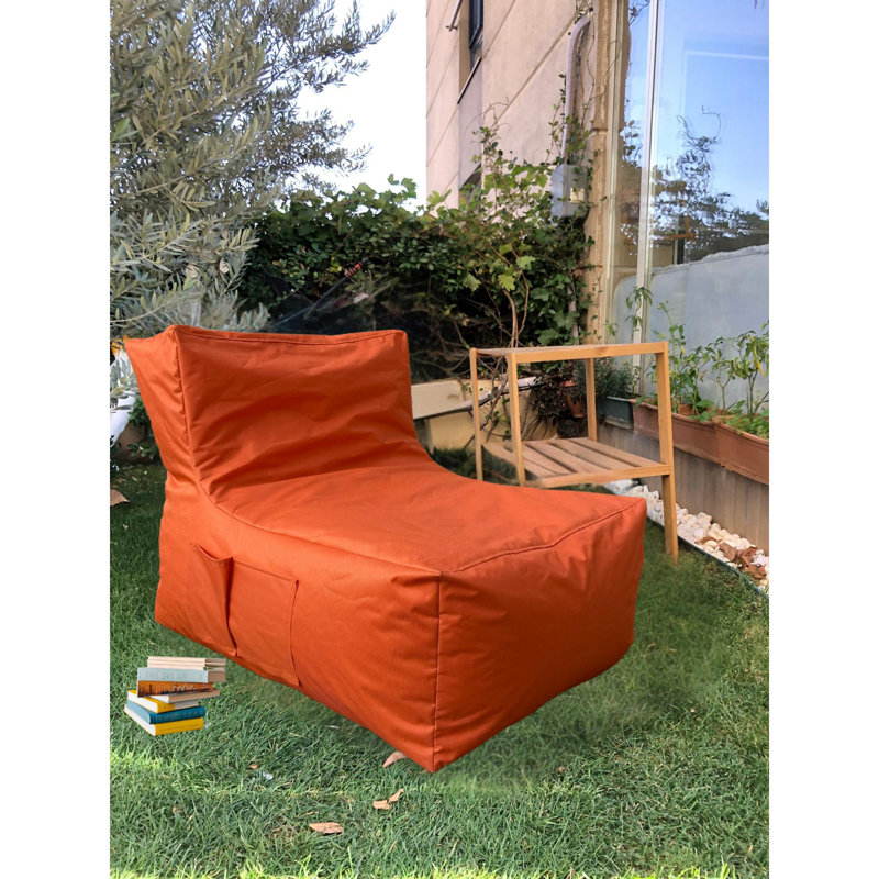 Fauteuil à billes, Polyester orange