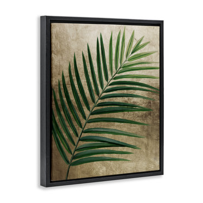 Cadre flottant Earthy Palm Leaf, design par Anna Lischenko