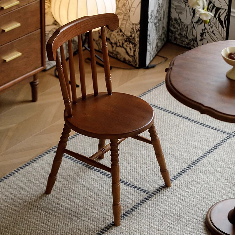 Chaise d'appoint en noyer Windsor (ensemble de 2), Walnut