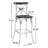 Metal 94541 Bar Stool with Wood Seat in-39822057-39822056