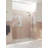 Stellar 74.5 in. W x 78 in. H Fully Frameless 3 Panel Inline Glass Hinged Shower Enclosure-91037438