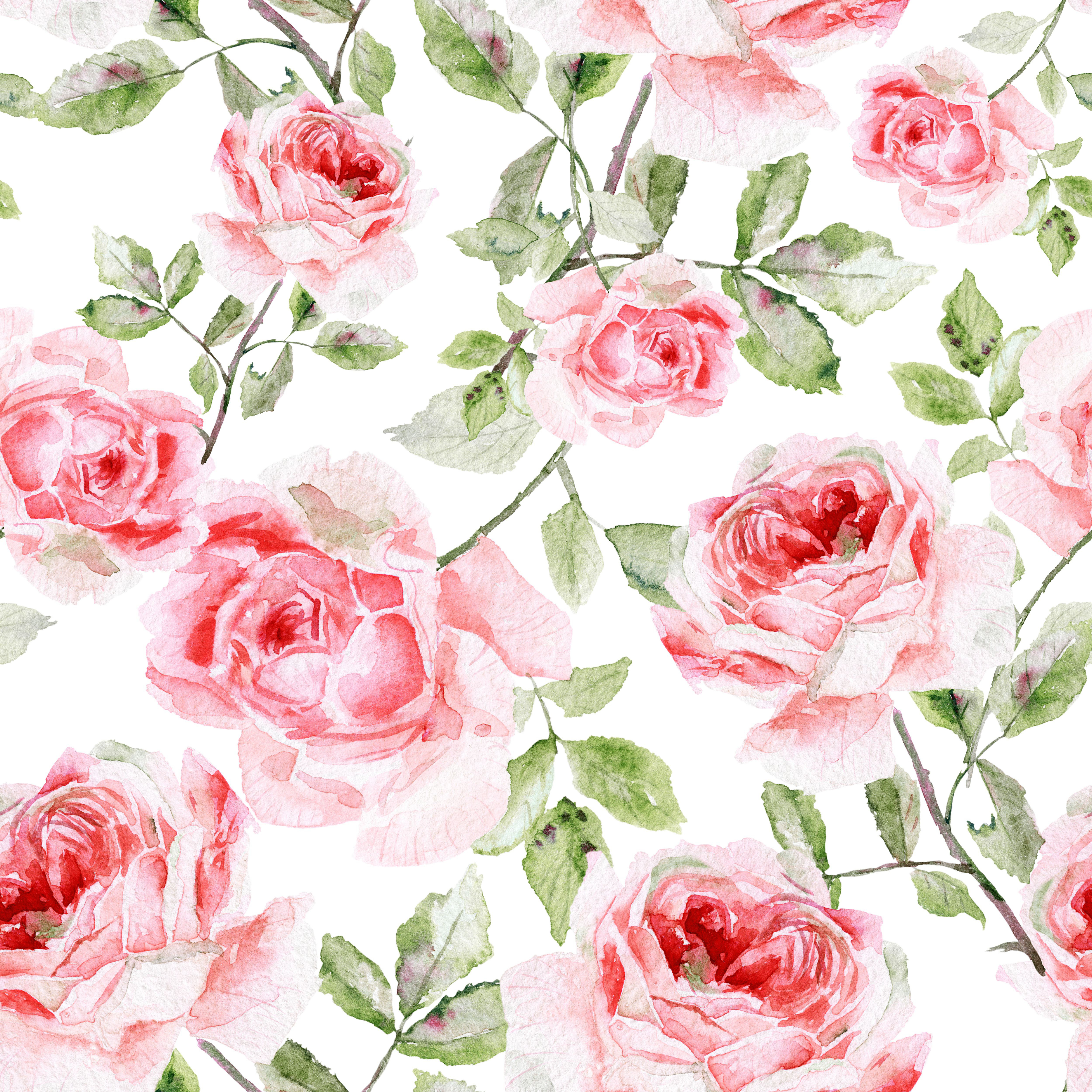 Winston Porter Watercolor Pink Roses - Wrapped Canvas Painting | Wayfair