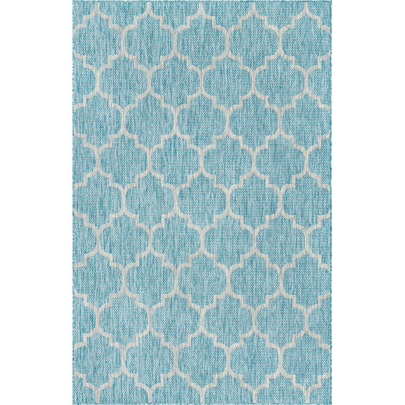 Tapis ajouré intérieur / extérieur Bartonsville, Rectangle 5 pi 1 po x 8 pi