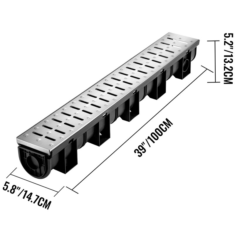 Trench Linear Grid Bathroom Sink Drain
