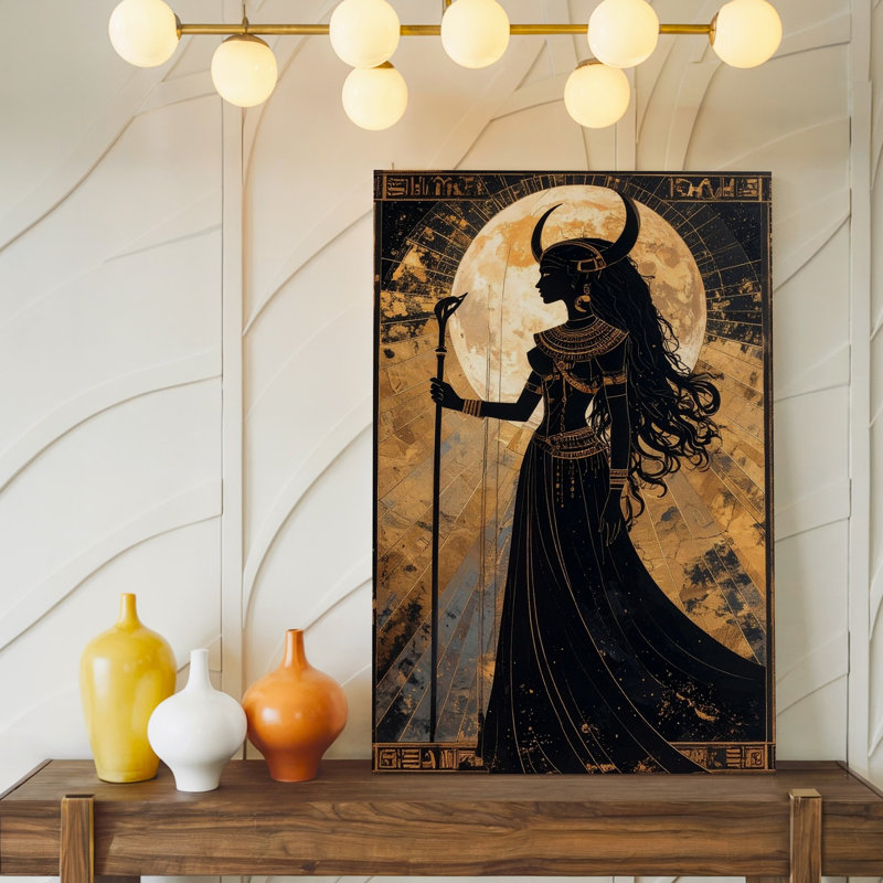 Voici la description du produit et optimisation de la toile pour votre art mural égyptien mystique, H 18 po x l 24 po