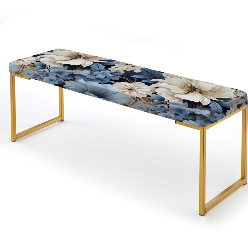 Banc rembourré or, Ethereal Shadows Moody