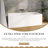 67'' X 28'' Solid Surface Freestanding Soaking Bathtub In Matte White