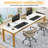 Pallas 78.74'' Extra Long Double Computer Desk for Workstation-954751221