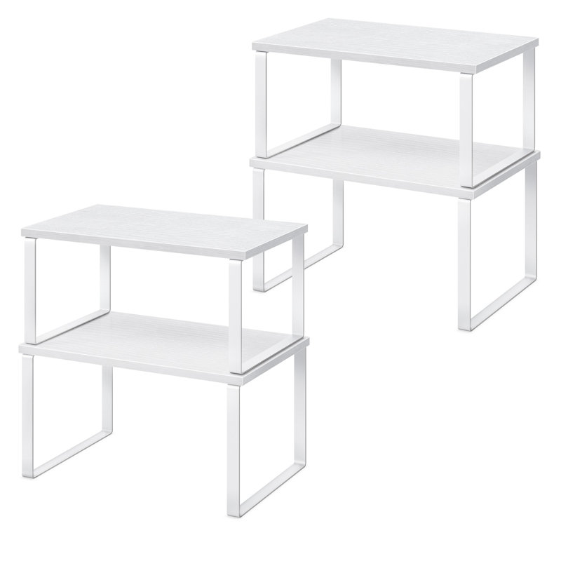 Cabinet Organizer Shelf, 11.7" W, Cloud White/Snow White