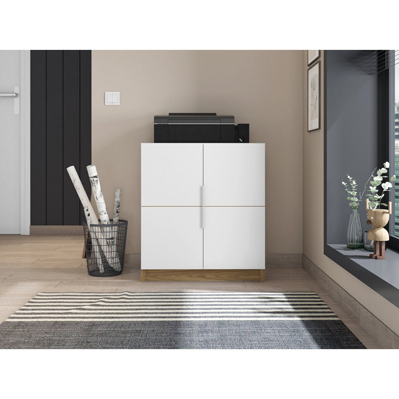 Armoire basse Cube, Blanc