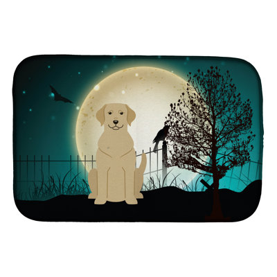 Tapis de séchage pour labrador halloween