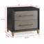 Table de chevet 2 tiroirs 1pc