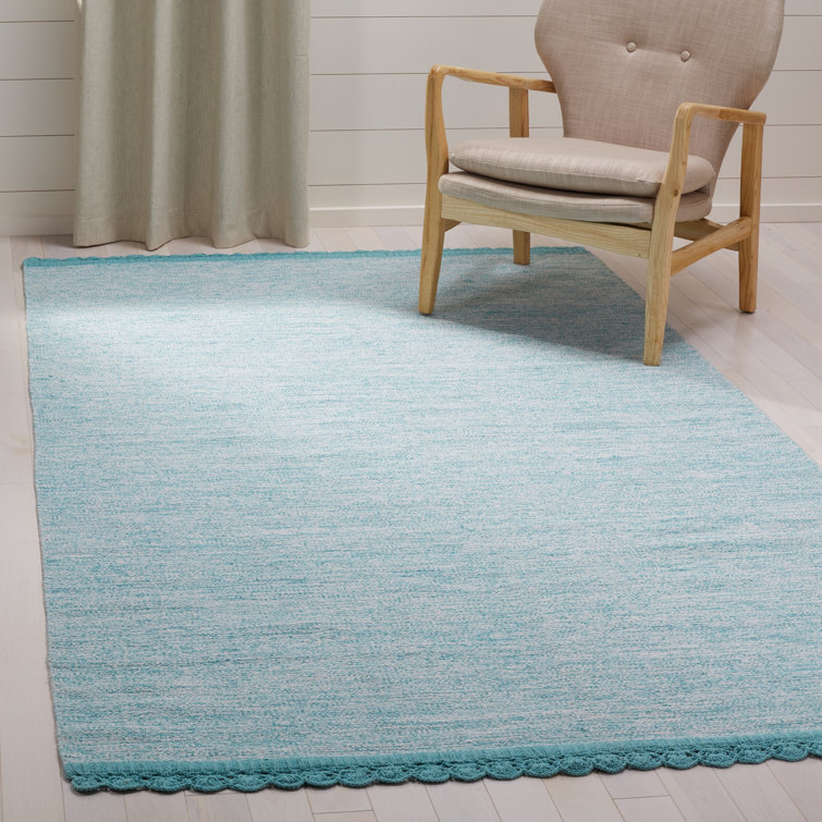 Mohnton Hand Woven Cotton Solid Color Rug