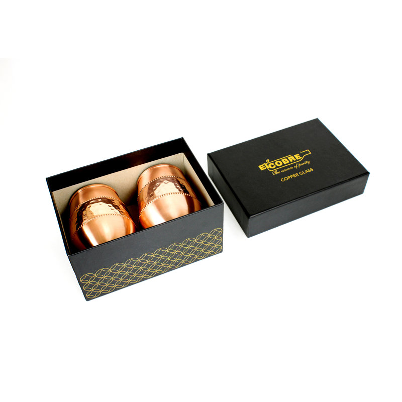 250ml Handmade Copper Drinking Glass Set