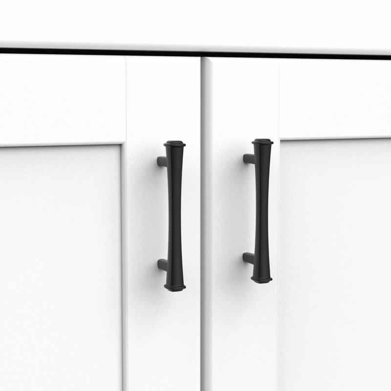 Ensemble de poignées d'armoire 3 po New Collection Extravagance, Noir satiné, 3"