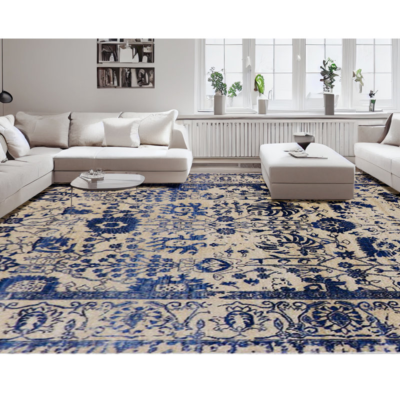 Floral Area Rug, Rectangle 6' x 9'