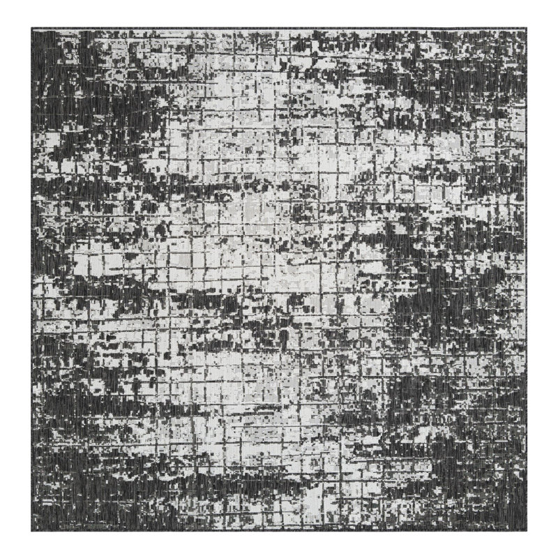 Geometric Indoor / Outdoor Rug, Square 7'10"