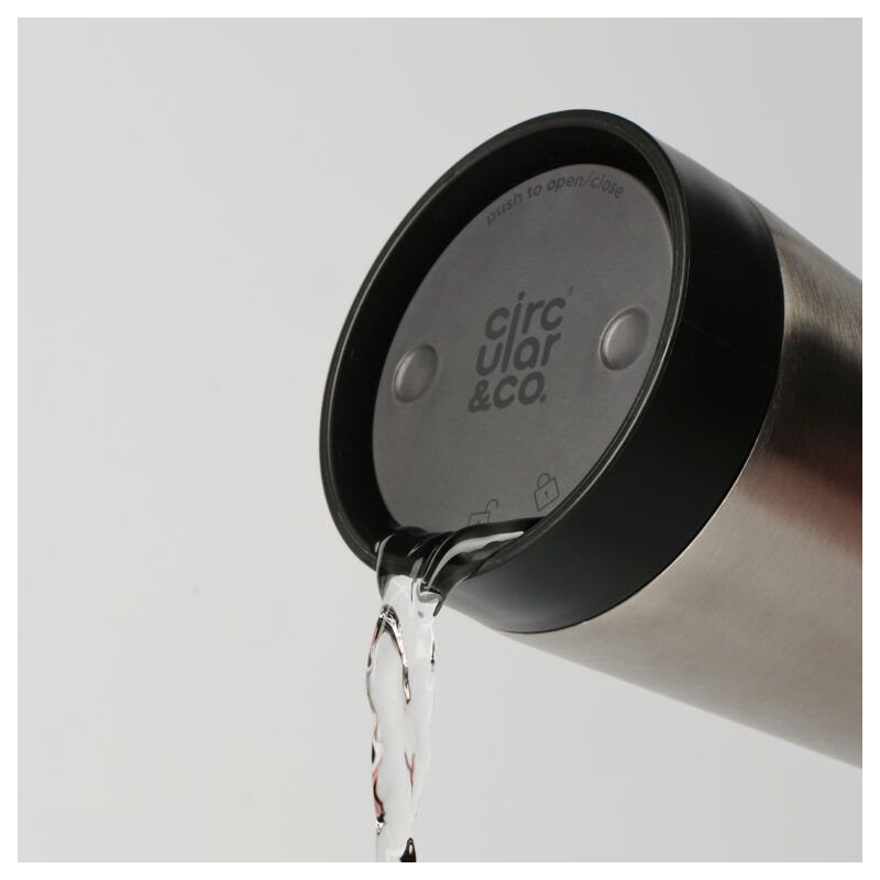 Circular&Co Circular&Co 12oz Stainless Steel Travel Mug 340ml Vacuum Insulated Recycled Stainless Steel Travel Mug, 12oz