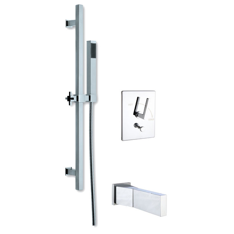 Crisp Complete Shower System, Brushed Nickel