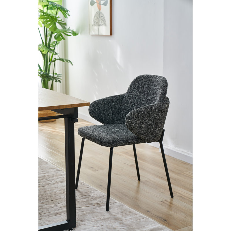 Beachley 18.31'' H Upholstered Armchair, Black