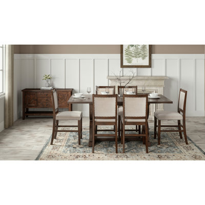 Paloalto 6 - Person Extendable Trestle Dining Set